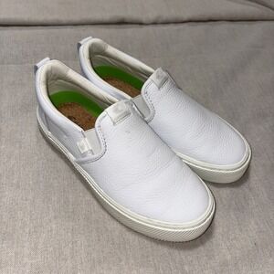 Cariuma Off-White Leather Slip On Shoes Woman's 7 Neutral Capsule Comfortable